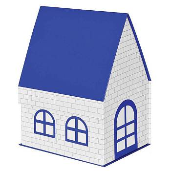 Коробка подарочная "ДОМ" складная, синий, 15*21*27 см, кашированный картон, тиснение Коробка подарочная "ДОМ" складная, синий, 15*21*27 см, кашированный картон, тиснение