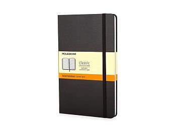 Записная книжка Moleskine Classic (в линейку) в твердой обложке, Pocket (9x14см), черный Записная книжка Moleskine Classic (в линейку) в твердой обложке, Pocket (9x14см), черный