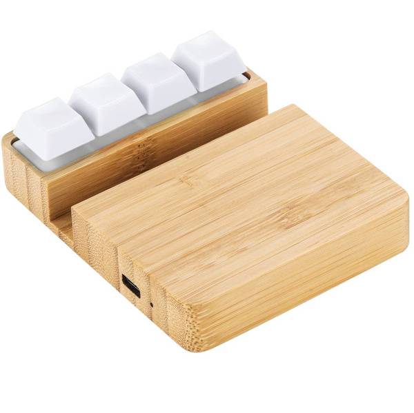 Беспроводное зарядное устройство ClickPad (10W) в виде подставки для телефона, с клавишами анти-стресс