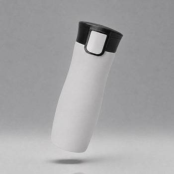 Вакуумная термокружка с кнопкой Streamline, Waterline, soft-touch, серый
