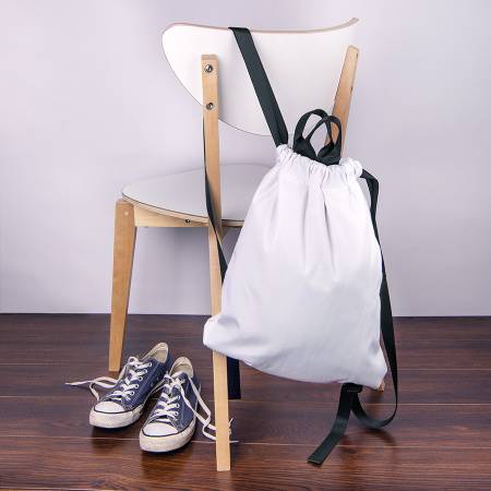 Рюкзак RUN, белый, 48х40см, 100% нейлон