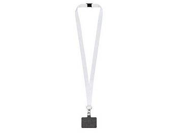 Ланъярд 2,5 см под сублимацию с трендовым карабином, замком обрыва и большим держателем для телефона из ПЭ