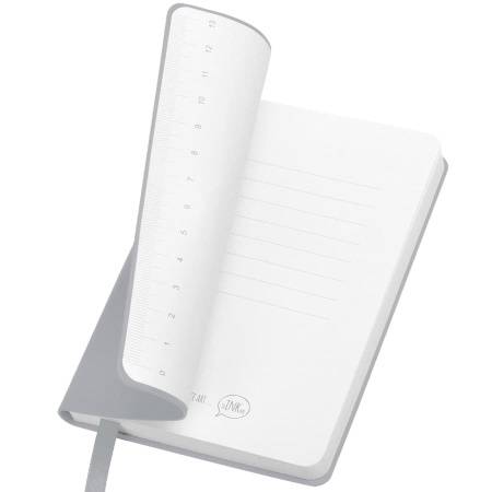 Блокнот "URBAN", 90 ? 140 мм,  серый,   мягкая обложка,  блок-клетка, тиснение