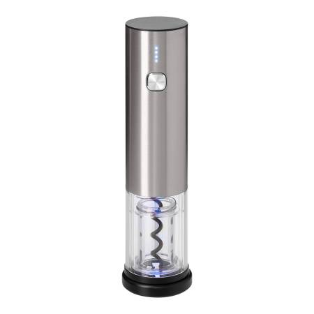 Набор для вина с электрическим штопором Vintaro, серебряный