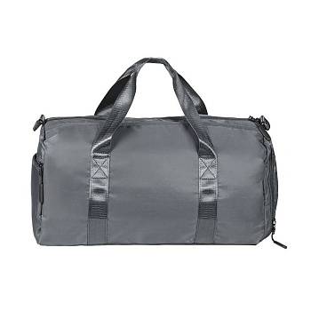 Сумка спортивная "Gym" без ремня, серая, 45х21х20 см, полиэстер