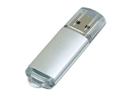 USB 2.0- флешка на 16 Гб с прозрачным колпачком