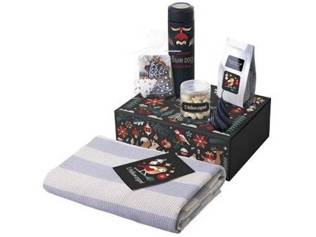 Подарочный набор «Re:Warm» с пледом, термосом и свечой