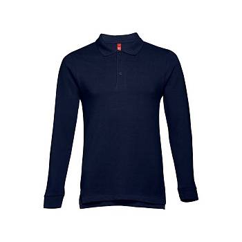 Рубашка-поло мужская BERN, д/р, тёмно-синий, 3XL, 100% хлопок, плотность 210 г/м2 Рубашка-поло мужская BERN, д/р, тёмно-синий, 3XL, 100% хлопок, плотность 210 г/м2