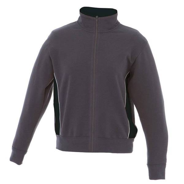 Толстовка мужская "CAGLIARI", красный, серый_ S, 80% хлопок, 20% п/э