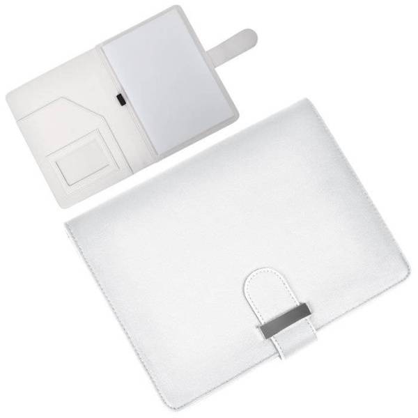 Папка А5 с блокнотом "Classic",белая,17,5х23х1,7см