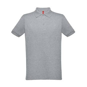 Рубашка-поло мужская BERLIN, к/р, сер. меланж, 3XL, 65% полиэстер, 35% хлопок, плотность 200 г/м2 Рубашка-поло мужская BERLIN, к/р, сер. меланж, 3XL, 65% полиэстер, 35% хлопок, плотность 200 г/м2