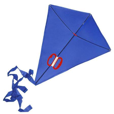 Воздушный змей "РОМБ",  синий, 70*60 см, полиэстер