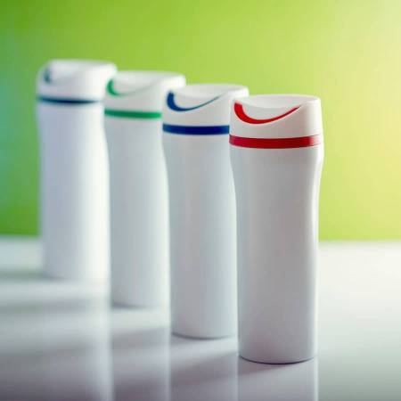 Термокружка вакуумная "Unique": стальная, 450 мл, черный