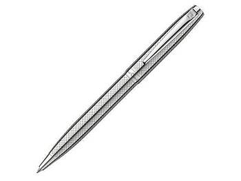Ручка шариковая Pierre Cardin LEO 750. Цвет — серебристый. Упаковка Е-2.