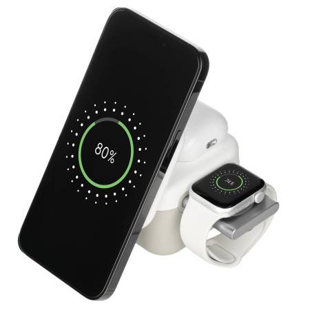 Беспроводная зарядная станция 3в1 15W, Cube Wireless Magnetic