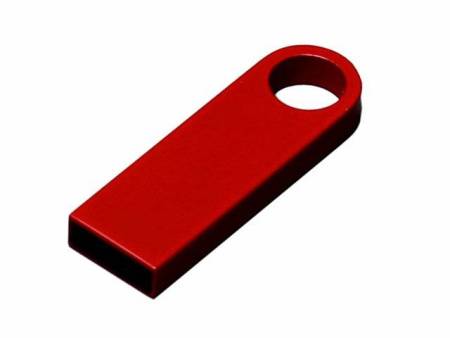 USB 2.0- флешка на 8 Гб с мини чипом, компактный дизайн с круглым отверстием