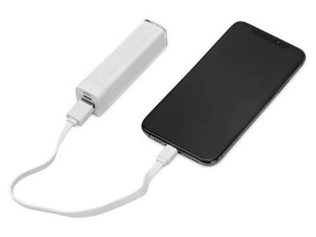 Портативное зарядное устройство "Ангра", 2200 mAh, белый
