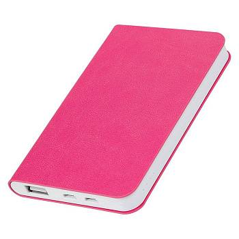 Универсальный аккумулятор "Softi" (5000mAh),розовый, 7,5х12,1х1,1см, искусственная кожа,плас Универсальный аккумулятор "Softi" (5000mAh),розовый, 7,5х12,1х1,1см, искусственная кожа,плас