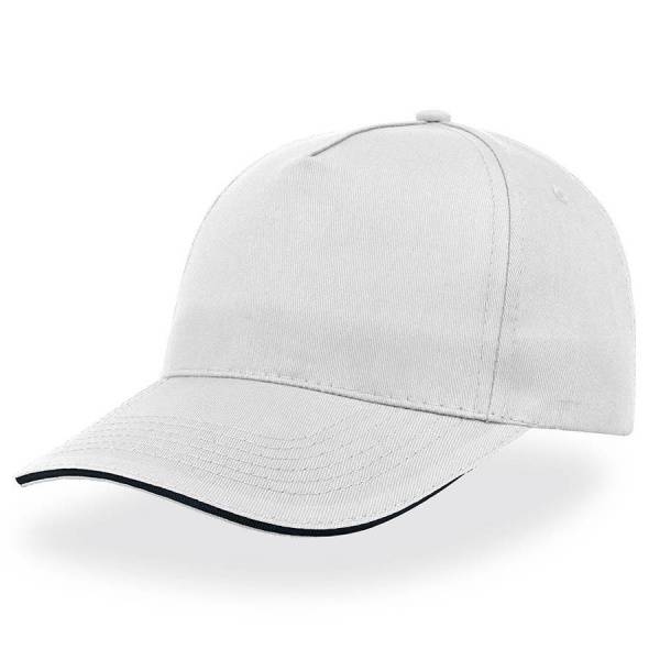 Бейсболка "START FIVE SANDWICH", 5 клиньев, застежка на липучке,беж/т.синий, 100% хлопок