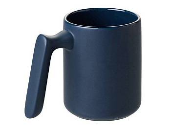 Кружка матовая с прямой ручкой "Axio", 360 мл, темно-синий