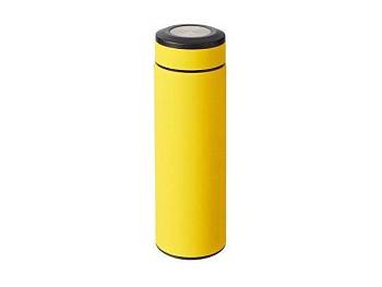 Вакуумный термос "Vacuum Flask C1", soft touch, 420мл, желтый