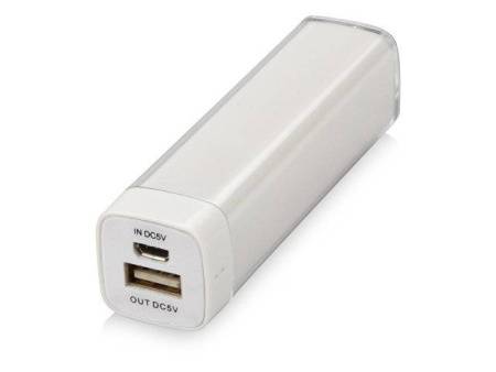 Портативное зарядное устройство "Ангра", 2200 mAh, белый