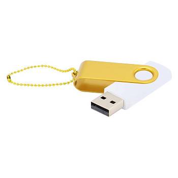 Флешка Designer To Go 2.0 USB 16Gb, белый/желтый Флешка Designer To Go 2.0 USB 16Gb, белый/желтый