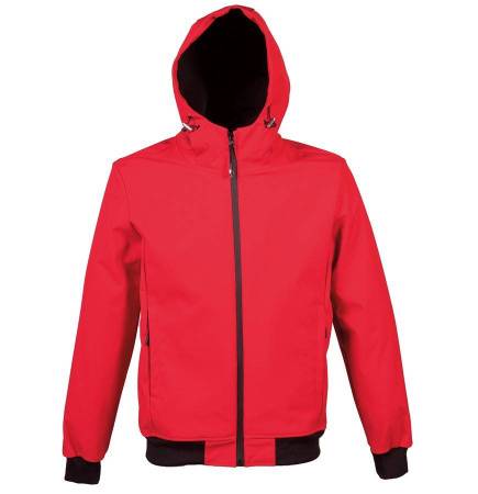 Куртка мужская "LONDON", красный, S, 94% полиэстер, 6% эластан