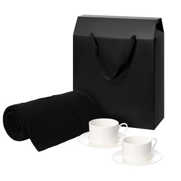 Подарочный набор Mokko, Сella, серый в коробке-пакете (две чайных пары