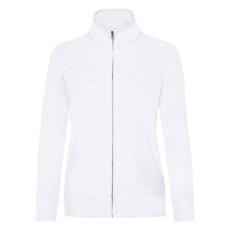 Толстовка "Lady-Fit Sweat Jacket", белый_L, 75% х/б, 25% п/э