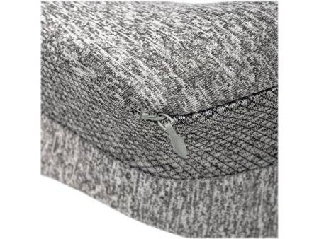 Подушка TORBER, дорожная, с эфектом памяти, серая, полиэстер, 20х27х10 см