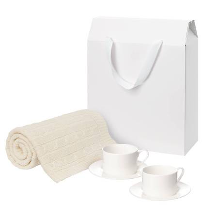 Подарочный набор Mokko, Fado, серый в коробке-пакете (две чайных пары