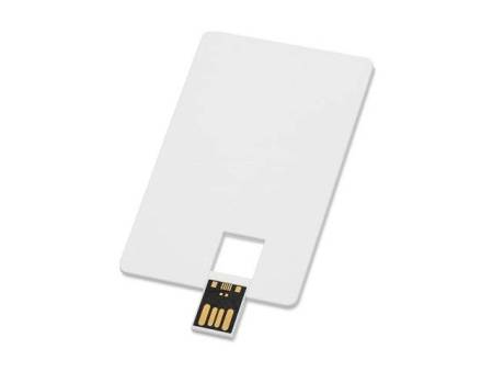 Флеш-карта "Визитка" USB 2.0 16 Gb в виде пластиковой карты "Card", белый