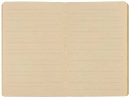 Блокнот А5 из переработанного тростника и RPET "Adiantum", 80 листов, гибкая обложка, красный