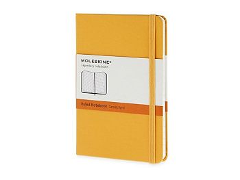Записная книжка Moleskine Classic (в линейку) в твердой обложке, Pocket (9x14см), оранжевый Записная книжка Moleskine Classic (в линейку) в твердой обложке, Pocket (9x14см), оранжевый
