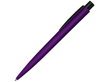 Ручка шариковая металлическая «LUMOS M» soft-touch, фиолетовый/черный Ручка шариковая металлическая «LUMOS M» soft-touch, фиолетовый/черный