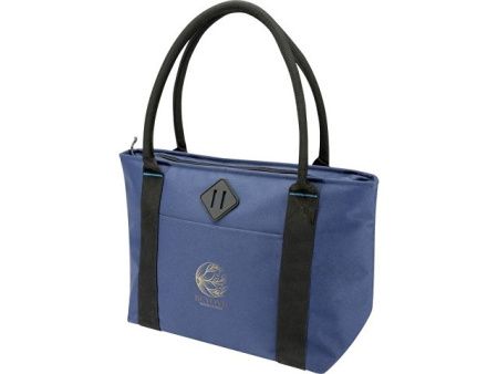 Сумка-холодильник Repreve® Ocean на 12 банок из переработанного ПЭТ-пластика, соответствующего стандарту GRS, объемом 11 л, темно-синий