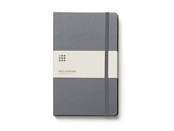 Записная книжка Moleskine Classic (в линейку) в твердой обложке, Pocket (9x14см), серый Записная книжка Moleskine Classic (в линейку) в твердой обложке, Pocket (9x14см), серый