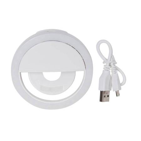 Подсветка для селфи SPOTLIGHT, 8,5х 3,3 см, белый, пластик