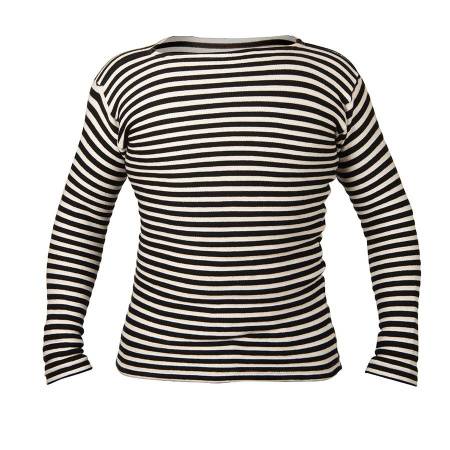 Толстовка   "Тельняшка" ,черный в полоску_S,  50% хлопок, 50% шерсть