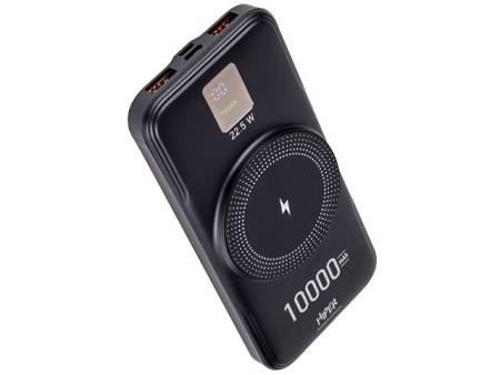 Внешний беспроводной аккумулятор «AIR», 10000 mAh, черный