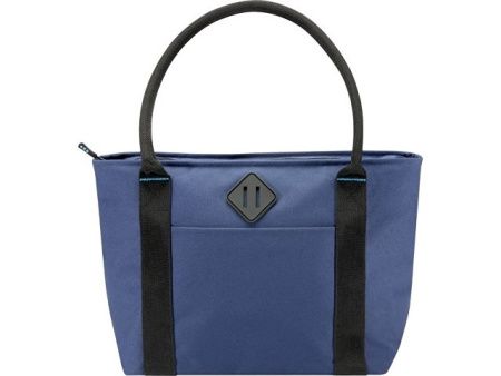 Сумка-холодильник Repreve® Ocean на 12 банок из переработанного ПЭТ-пластика, соответствующего стандарту GRS, объемом 11 л, темно-синий