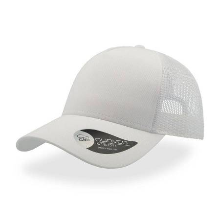 Бейсболка "RAPPER COTTON", 5 клиньев, пласт. застежка, белый, 100 х/б%, 100% полиэстер