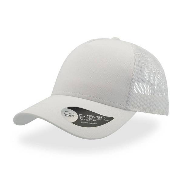 Бейсболка "RAPPER COTTON", 5 клиньев, пласт. застежка, белый, 100 х/б%, 100% полиэстер