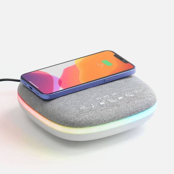 Bluetooth-колонка с беспроводной зарядкой и подсветкой Terrafonic Bluetooth-колонка с беспроводной зарядкой и подсветкой Terrafonic