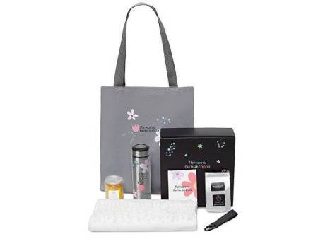 Подарочный набор «Re:f. Walk» с палантином, шопером и термосом