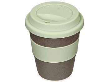 Стакан с силиконовой крышкой "Cafe", olive Стакан с силиконовой крышкой "Cafe", olive