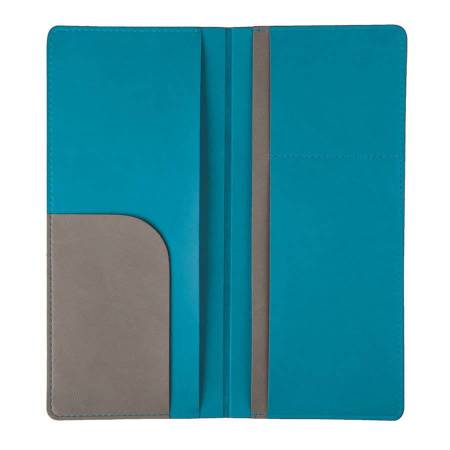 Органайзер для путешествий "Movement", 10* 22 см, PU, голубой с серым