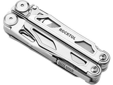 Мультитул Rocktol 29 в 1 со сменными резцами и пилой, нержавеющая сталь, нейлоновый чехол